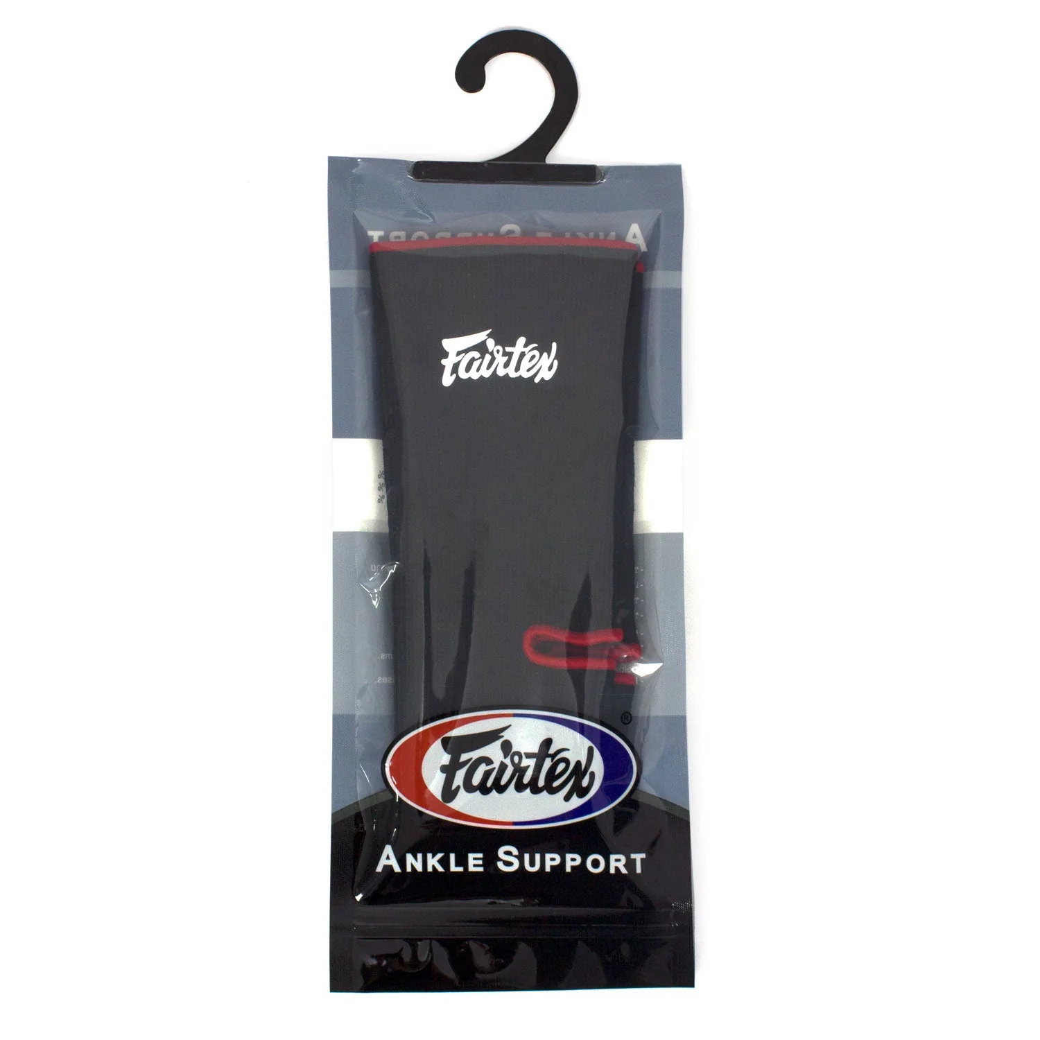Fairtex AS1 Ankle Supports Black-Red - Sized - Image 2