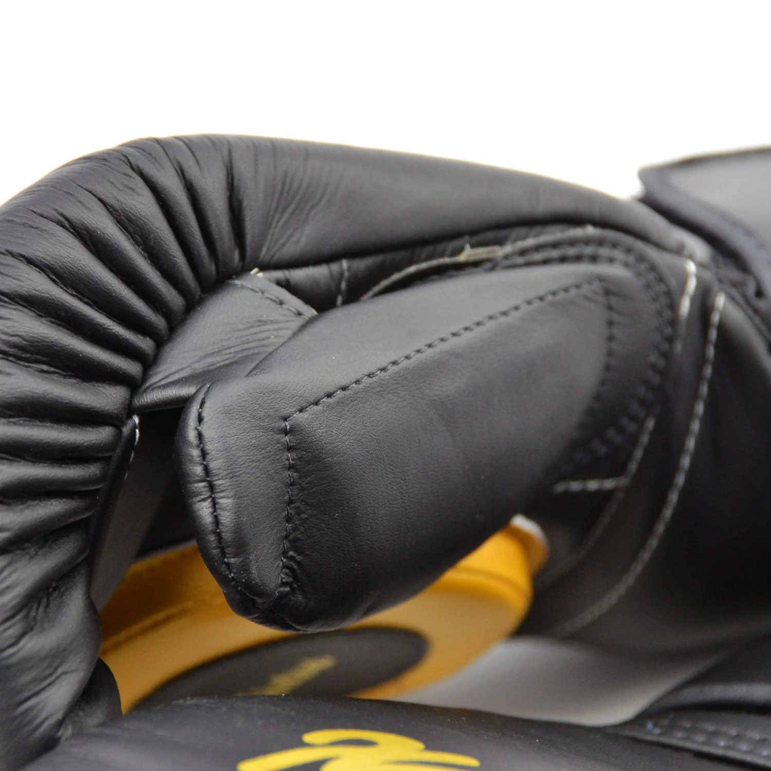 Fairtex BGV13 Coach Sparring Gloves - Black-Gold - Image 4