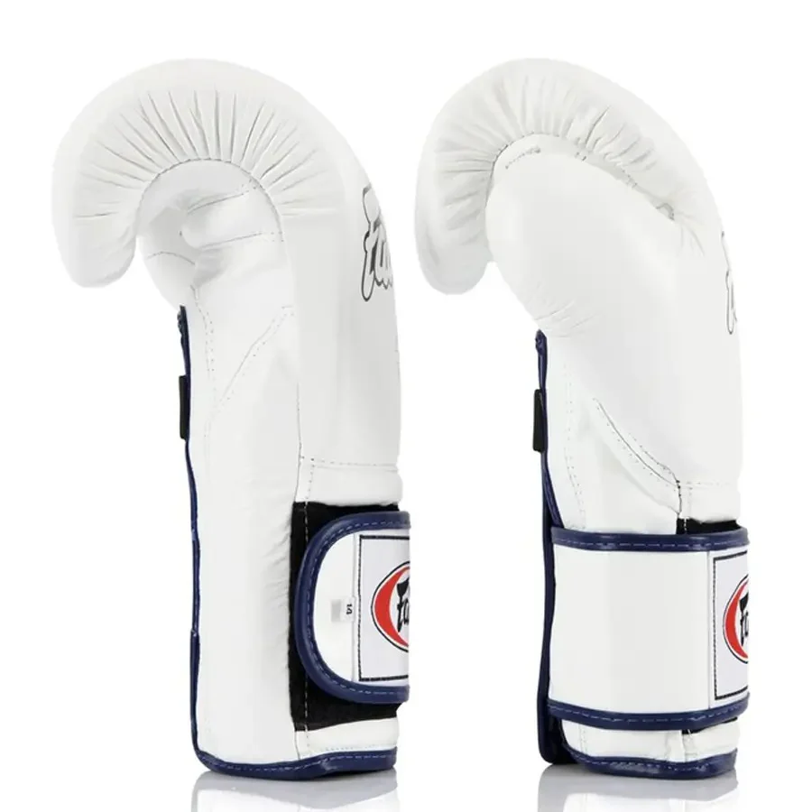 Fairtex BGV9  Mexican Style Boxing Gloves White - Image 3
