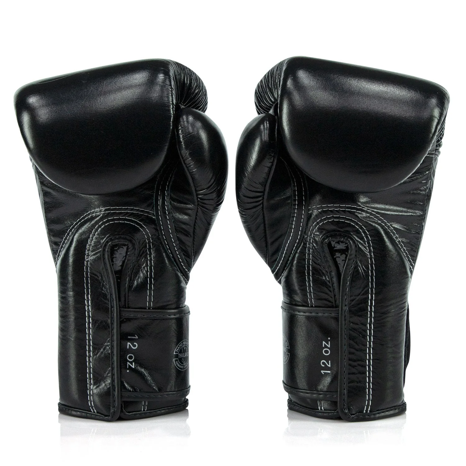 BGVG3 Fairtex X Glory Velcro Boxing Gloves Black-Gold - Image 4