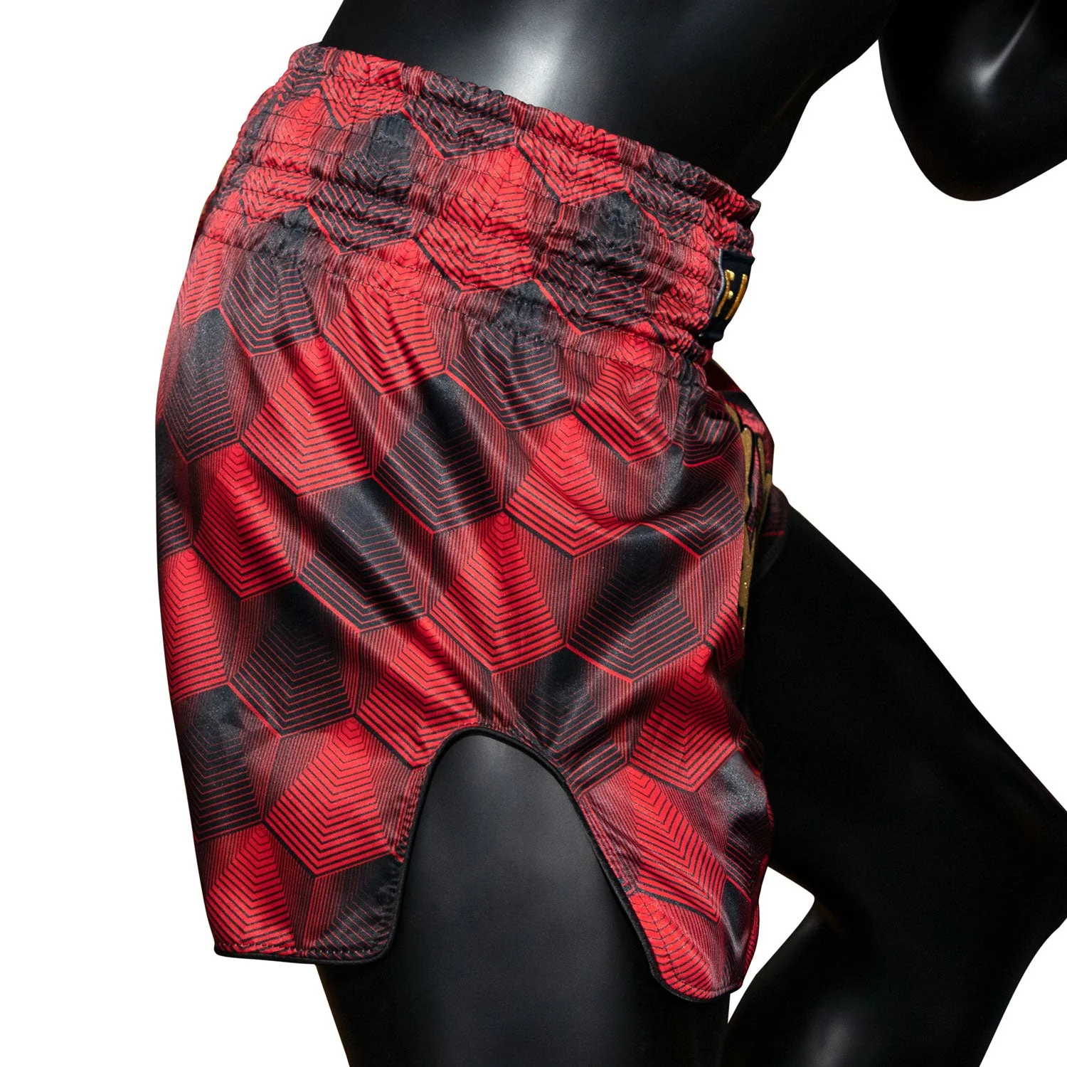 BS1919 Fairtex Muaythai Shorts Red Stealth - Image 4