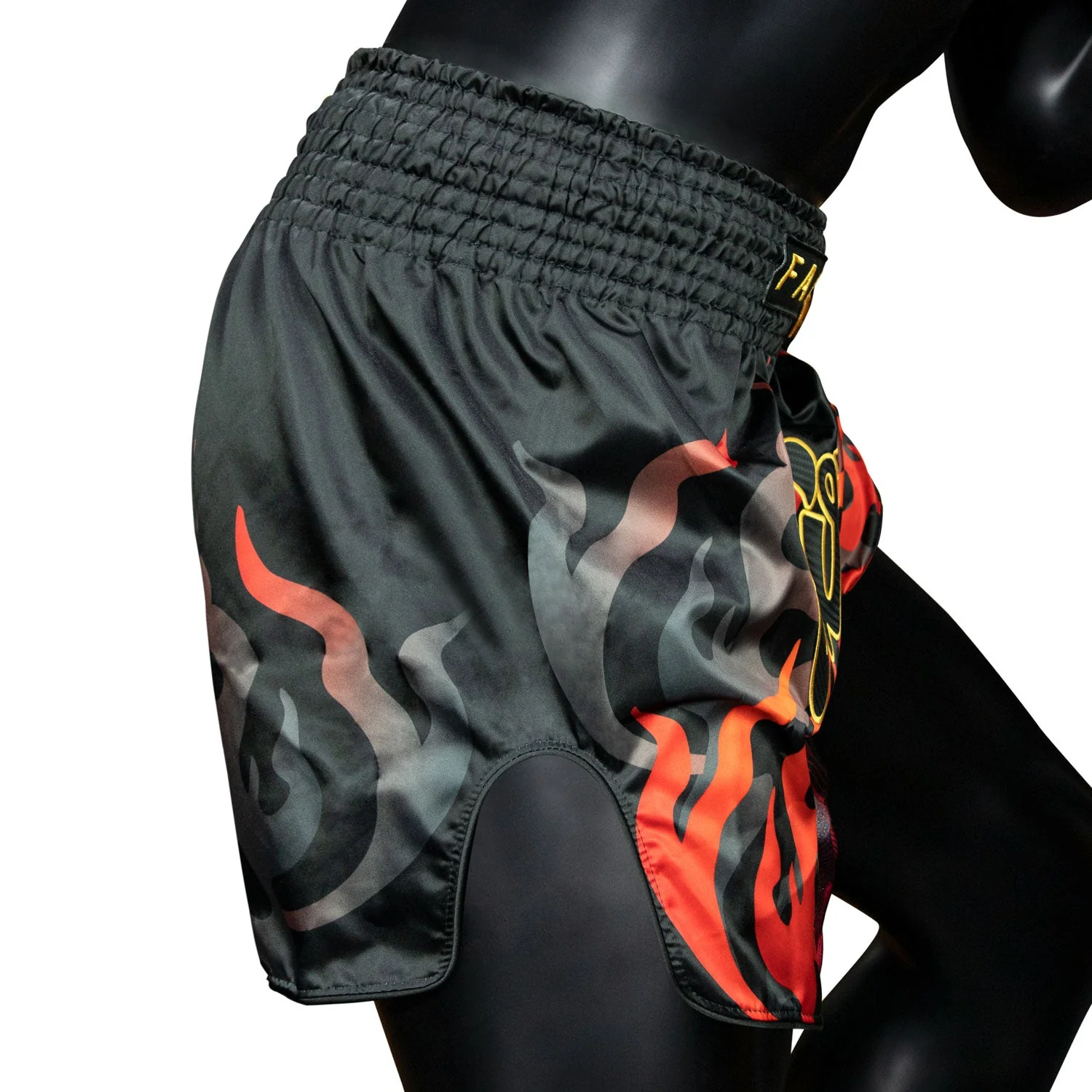 BS1921 Fairtex Volcano Muaythai Shorts Black - Image 4