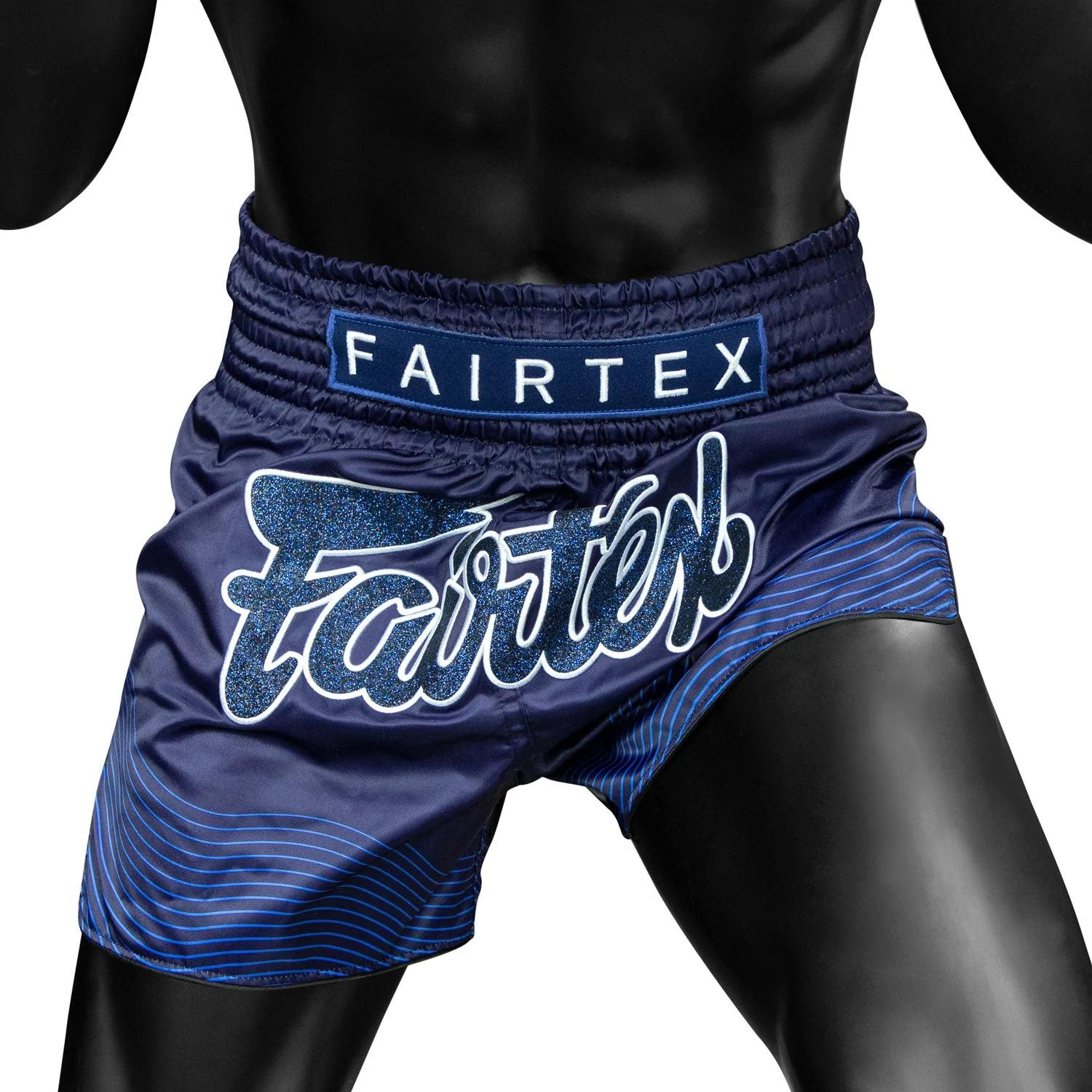 BS1930 Fairtex Blue Ocean Muaythai Shorts - Image 3