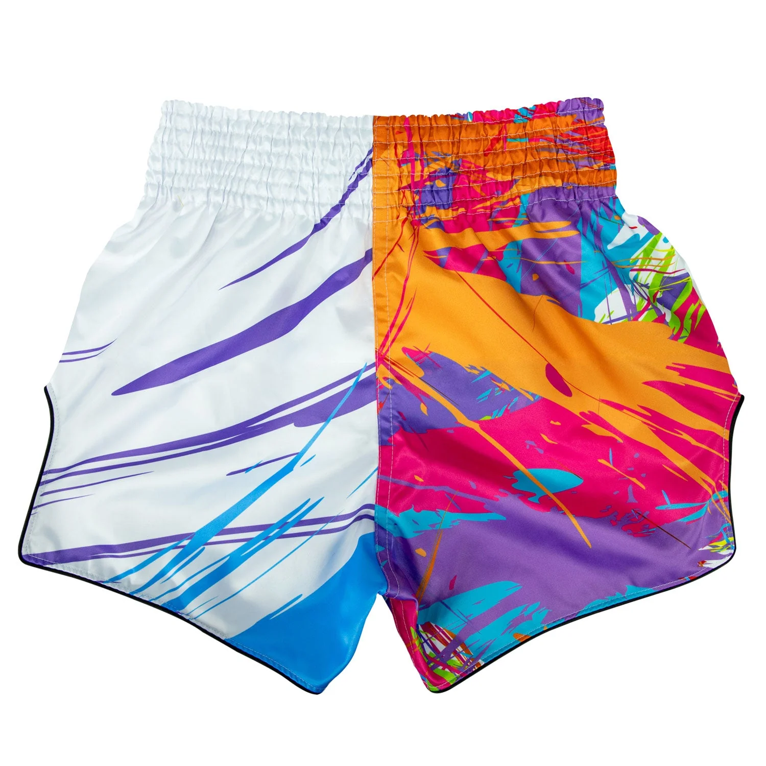 BS1933 Fairtex World Music White Muaythai Shorts - Image 2