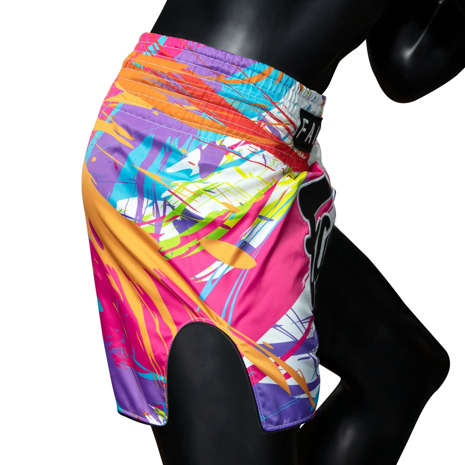 BS1933 Fairtex World Music White Muaythai Shorts - Image 4
