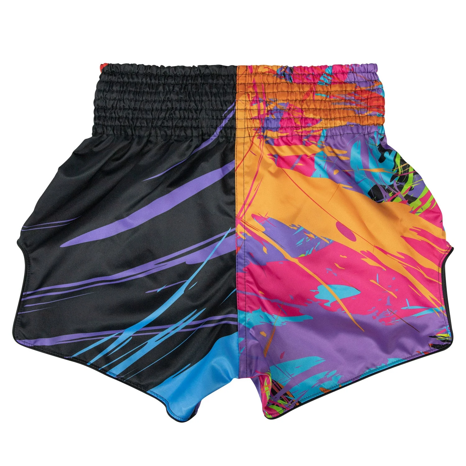 BS1934 Fairtex World Music Black Muaythai Shorts - Image 2