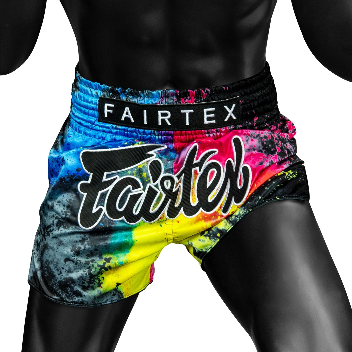 BS1938 Fairtex Acid Jazz Black Muaythai Shorts - Image 3
