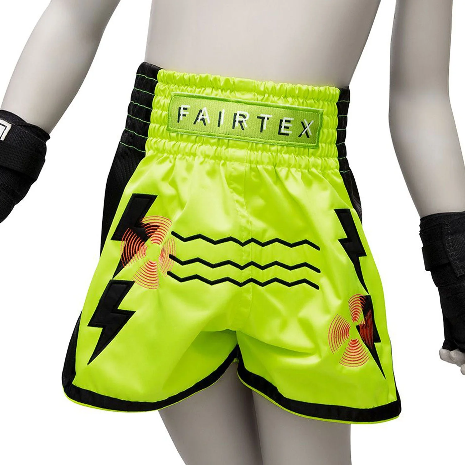 BSK2105 Fairtex Kids Muaythai Shorts Sonar - Image 3