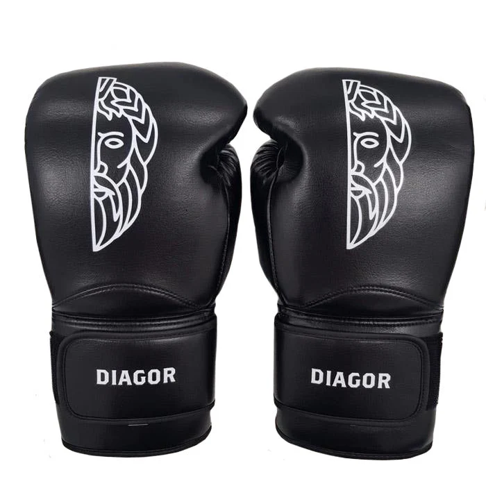 Diagor Olympic Elite Boxing Gloves 14oz Black - Image 4