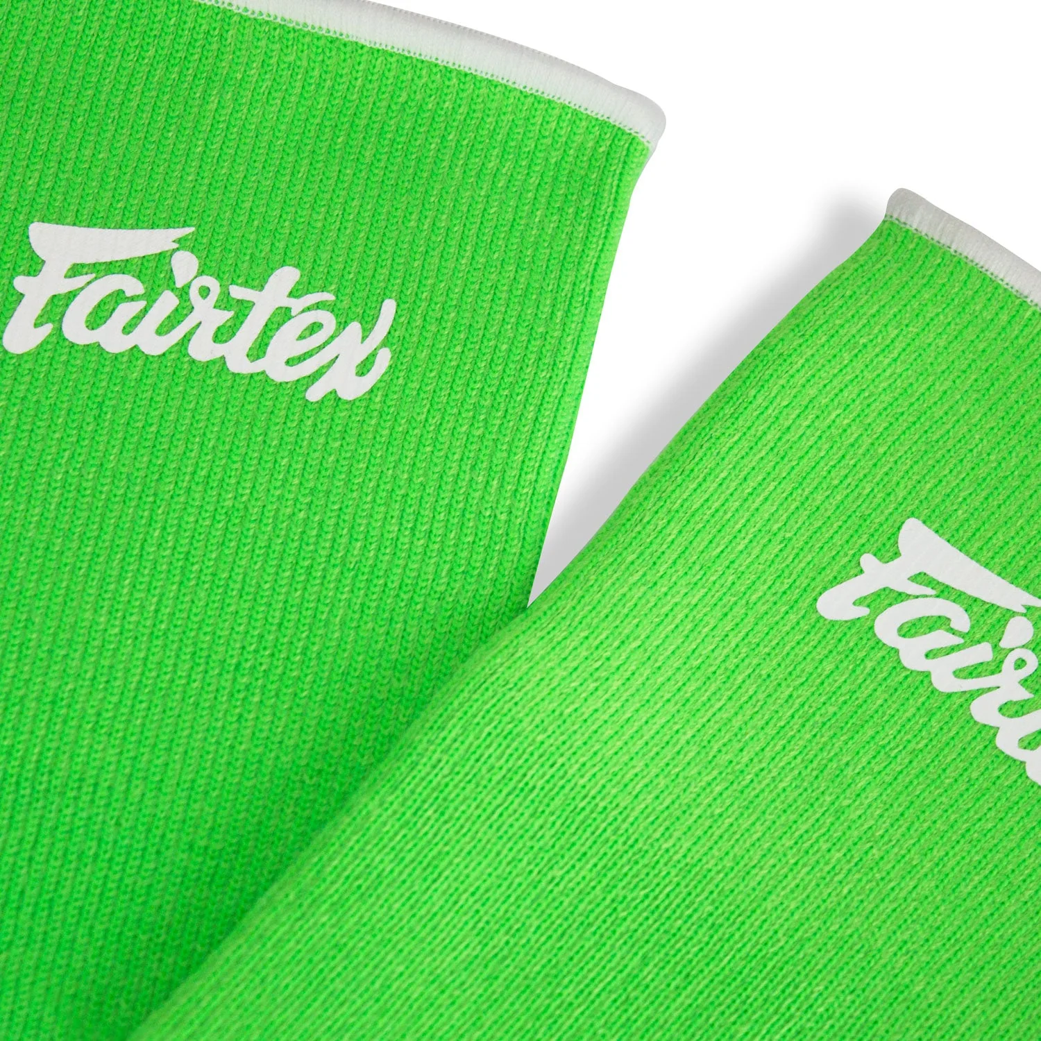 Fairtex AS1 Ankle Supports Green-White - Sized - Image 2