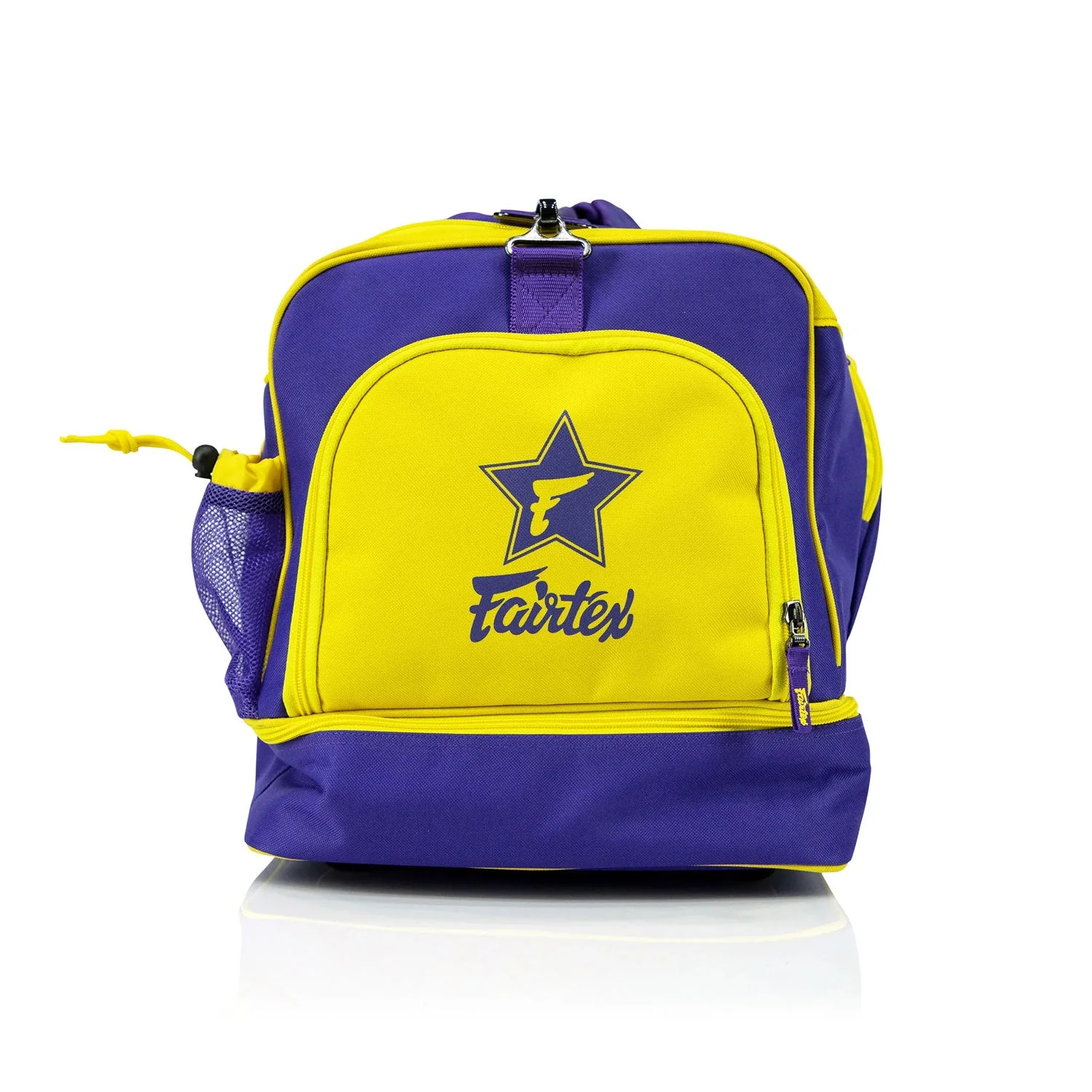 Fairtex BAG2 Heavy Duty Gym Bag Purple-Yellow - Image 3