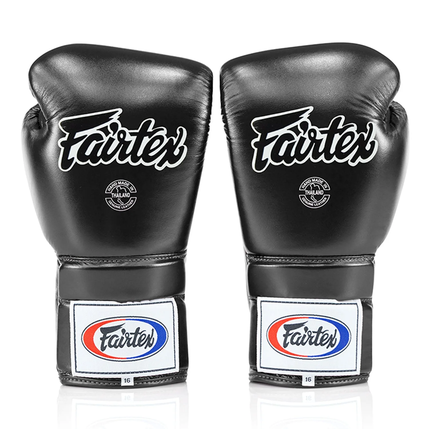 Fairtex BGL3 Lace-up Sparring Gloves - Black - Image 2