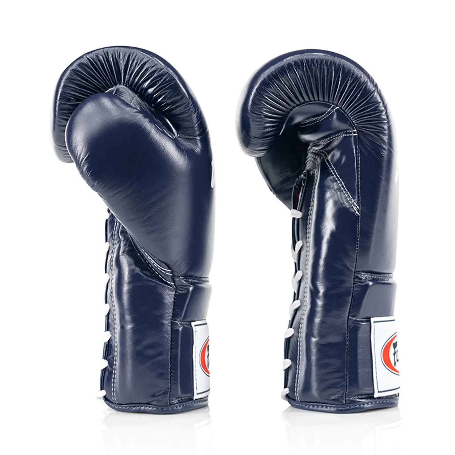 Fairtex BGL3 Lace-up Sparring Gloves - Blue - Image 3