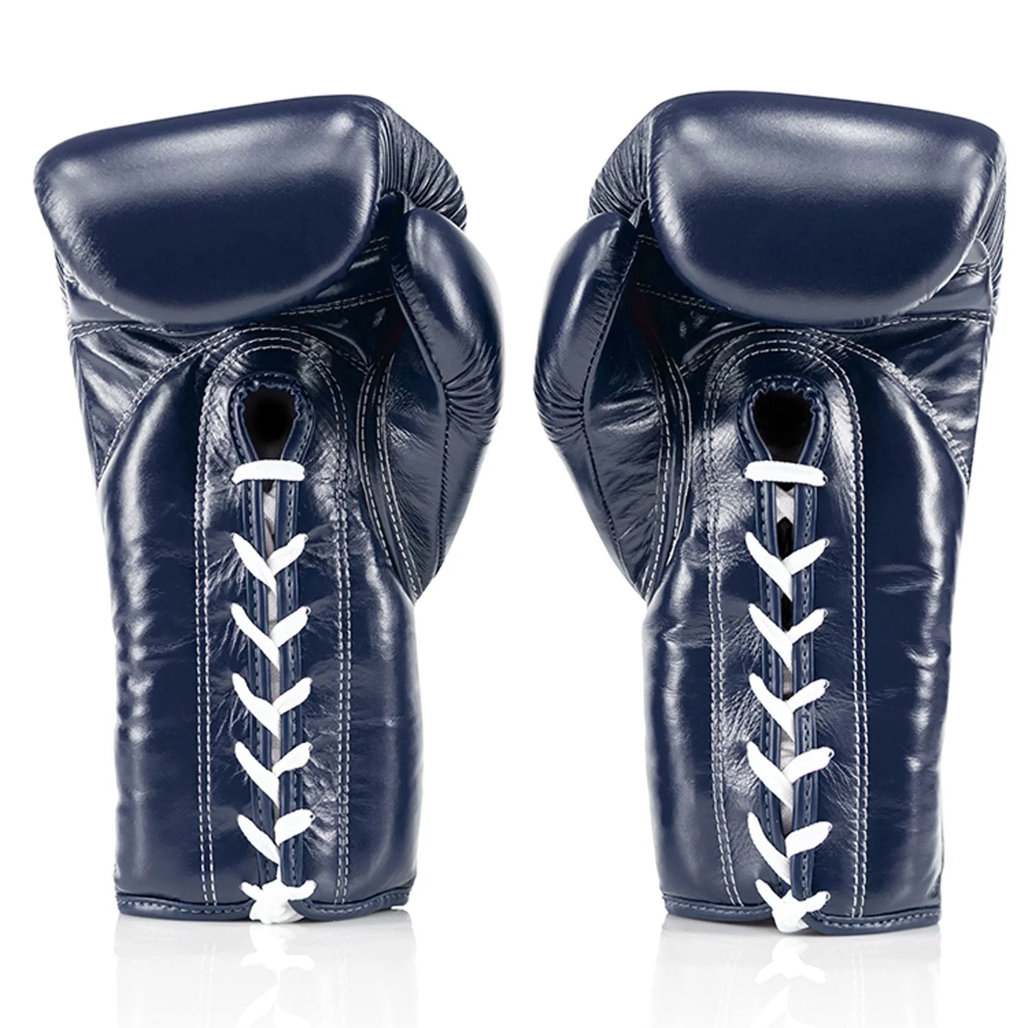 Fairtex BGL3 Lace-up Sparring Gloves - Blue - Image 4