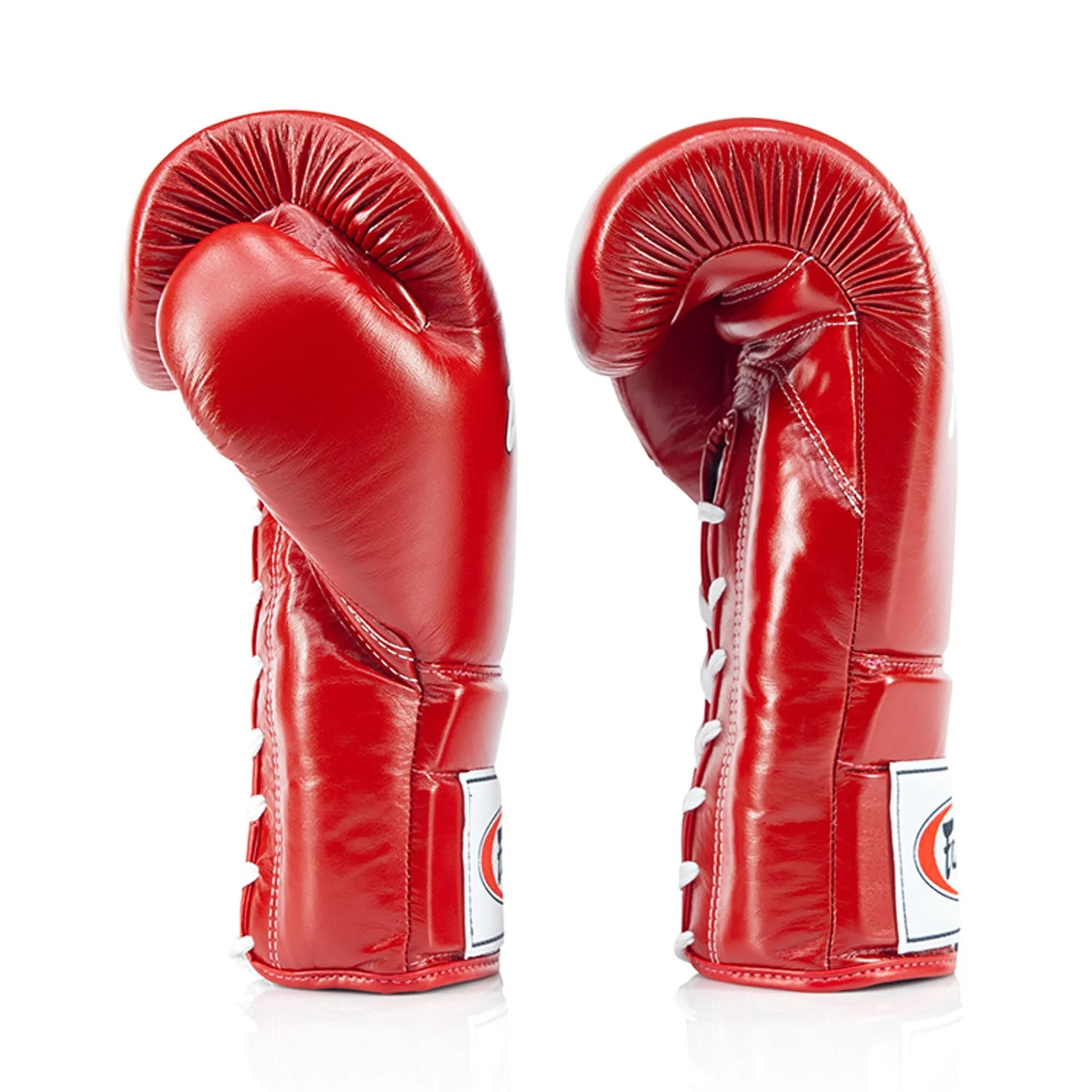 Fairtex BGL3 Lace-up Sparring Gloves - Red - Image 3