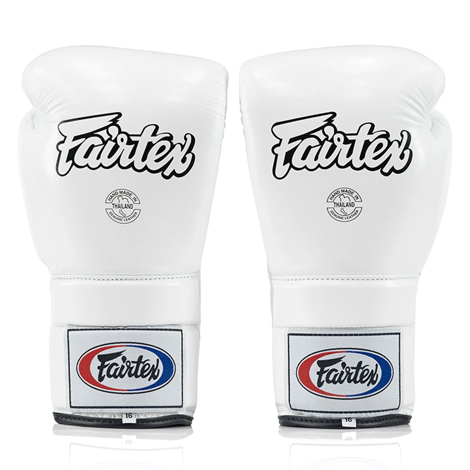 Fairtex BGL3 Lace-up Sparring Gloves - White - Image 2
