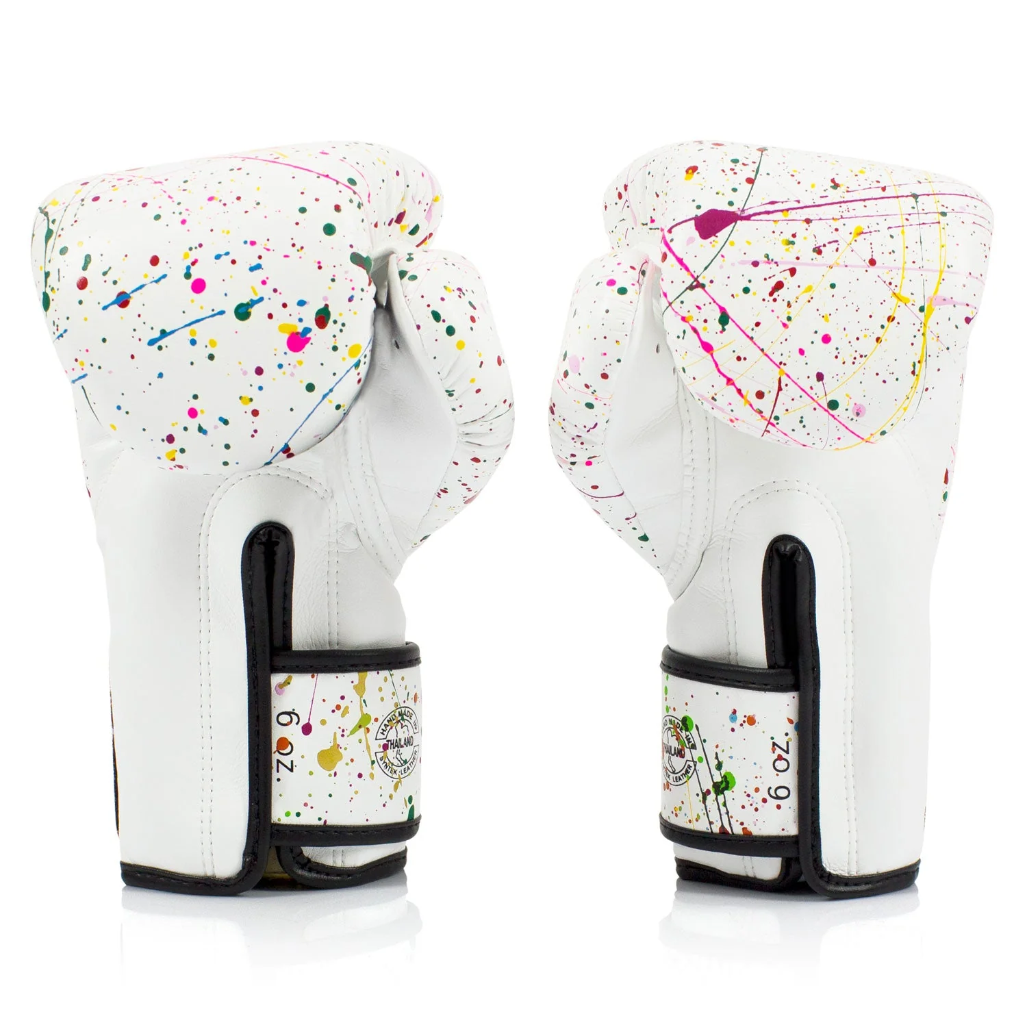 Fairtex BGV14PT Painter Microfibre Boxing Gloves - White - Image 3