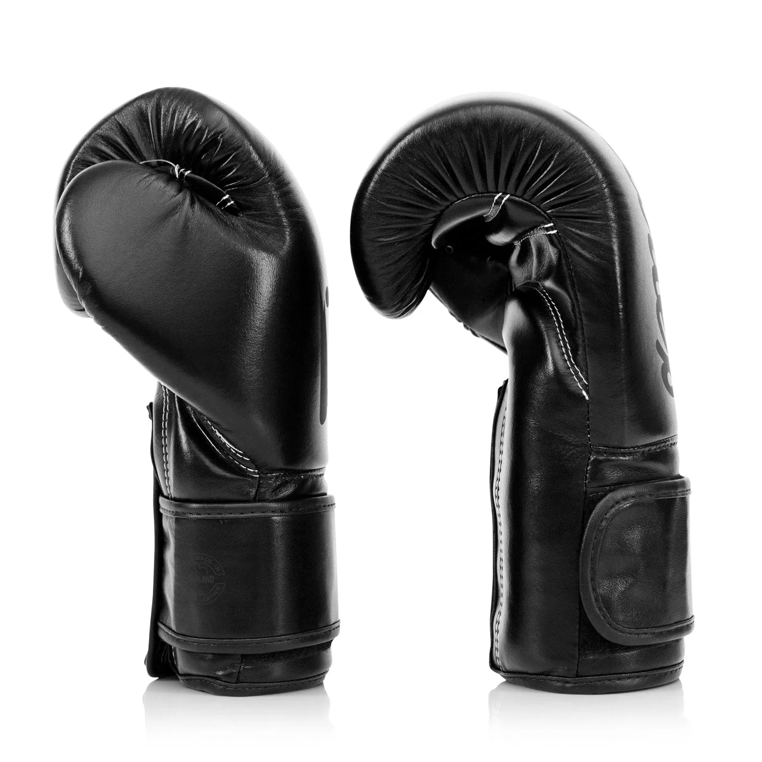 Fairtex BGV14SB Microfibre Boxing Gloves - Solid Black - Image 4