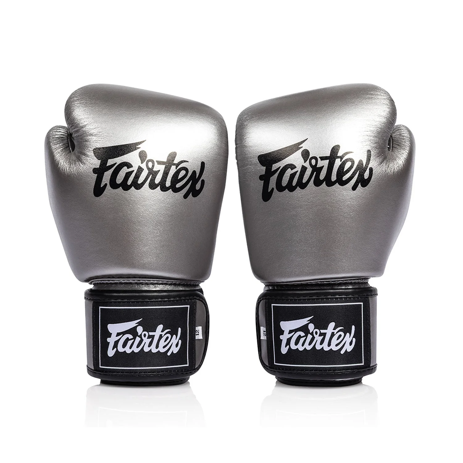 Fairtex BGV1C-PLUS Microfibre Boxing Gloves - Gun Metallic - Image 2