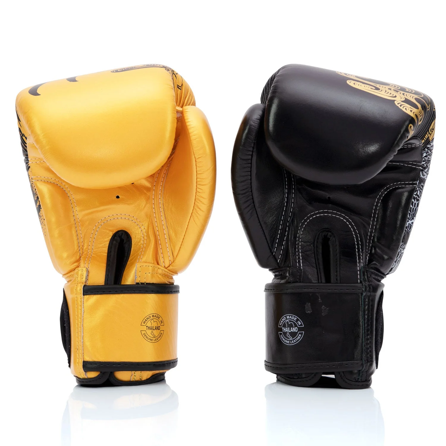 Fairtex BGV26 Harmony Six Black-Gold Limited Edition Boxing Gloves - Image 2
