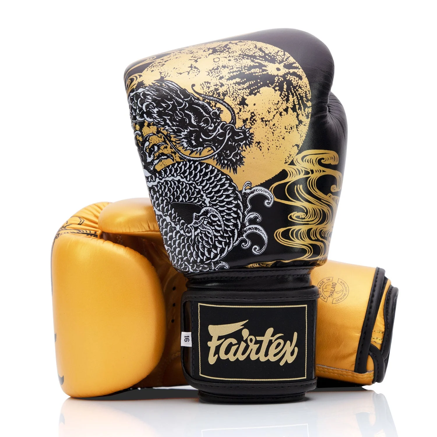 Fairtex BGV26 Harmony Six Black-Gold Limited Edition Boxing Gloves - Image 4