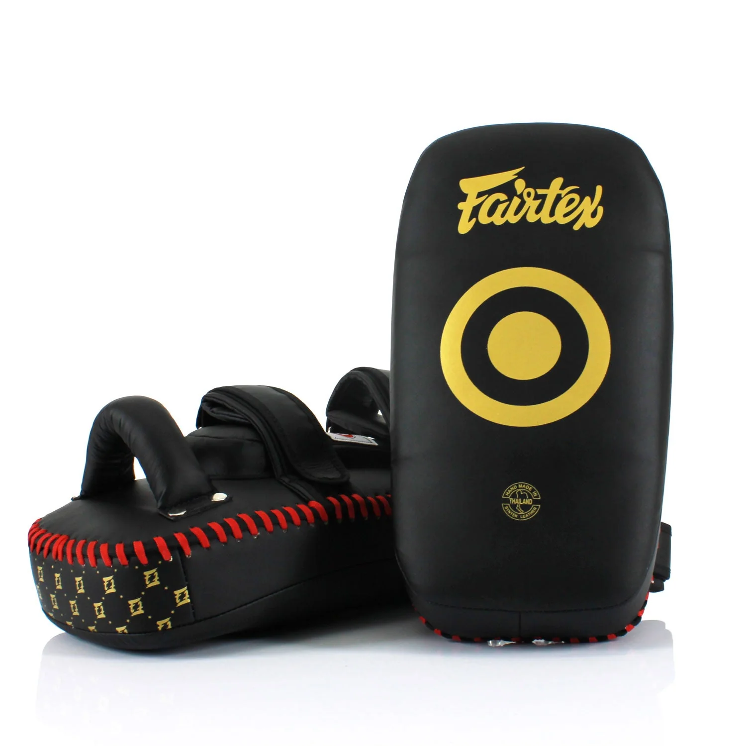 Fairtex KPLC5 Microfibre Thai Kick Pads - Black - Image 3