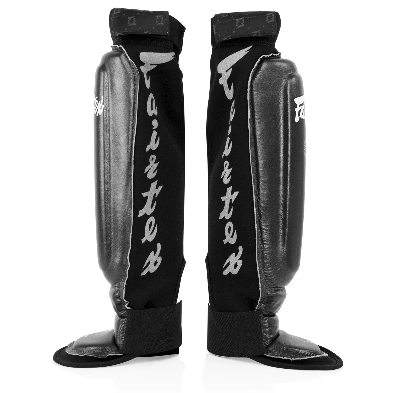 Fairtex SP6 Neoprene MMA Shin Pads - Black - Image 2