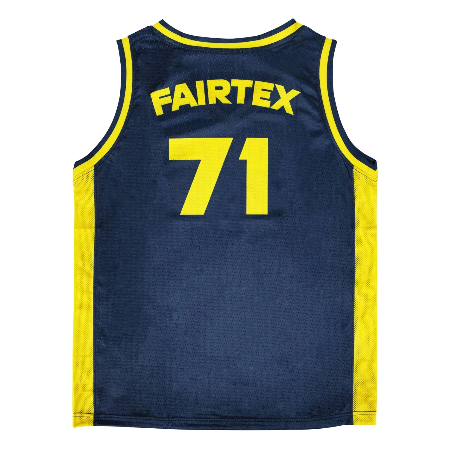 Fairtex JS27 Basketball Jersey - Navy-Yellow - Image 2