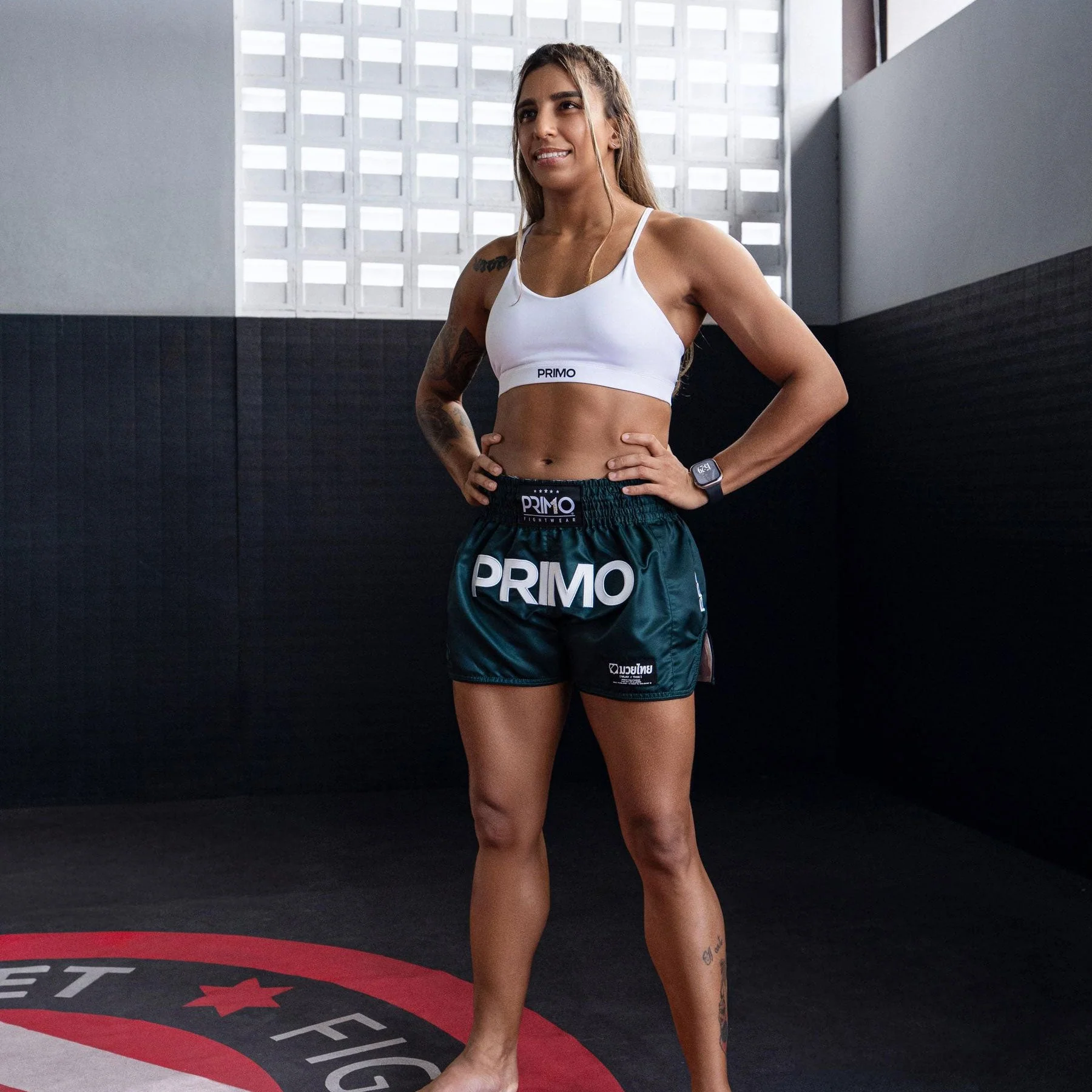 Primo Muay Thai Shorts - Mamba Series - Hunter Green - Image 4