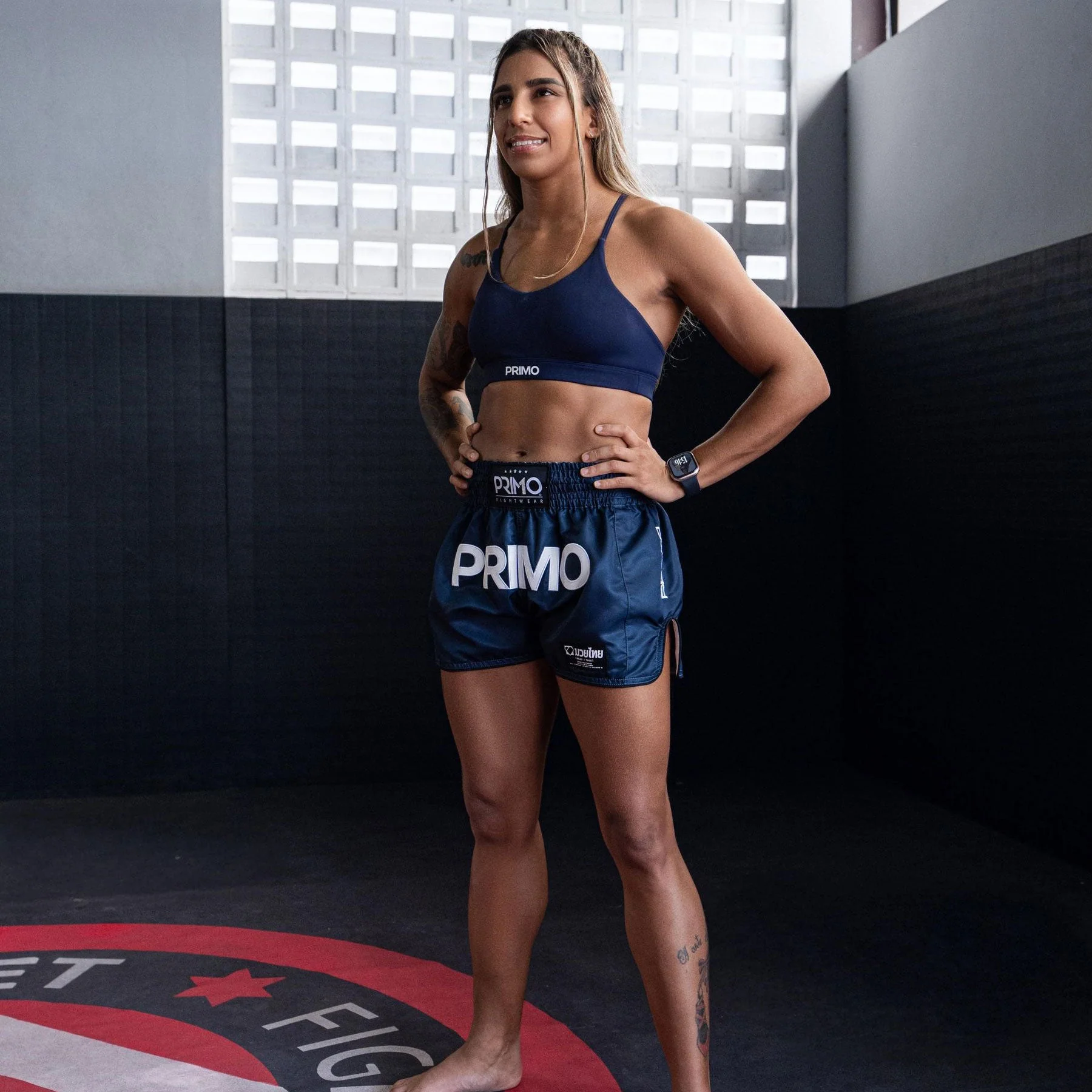 Primo Muay Thai Shorts - Mamba Series - Navy - Image 4