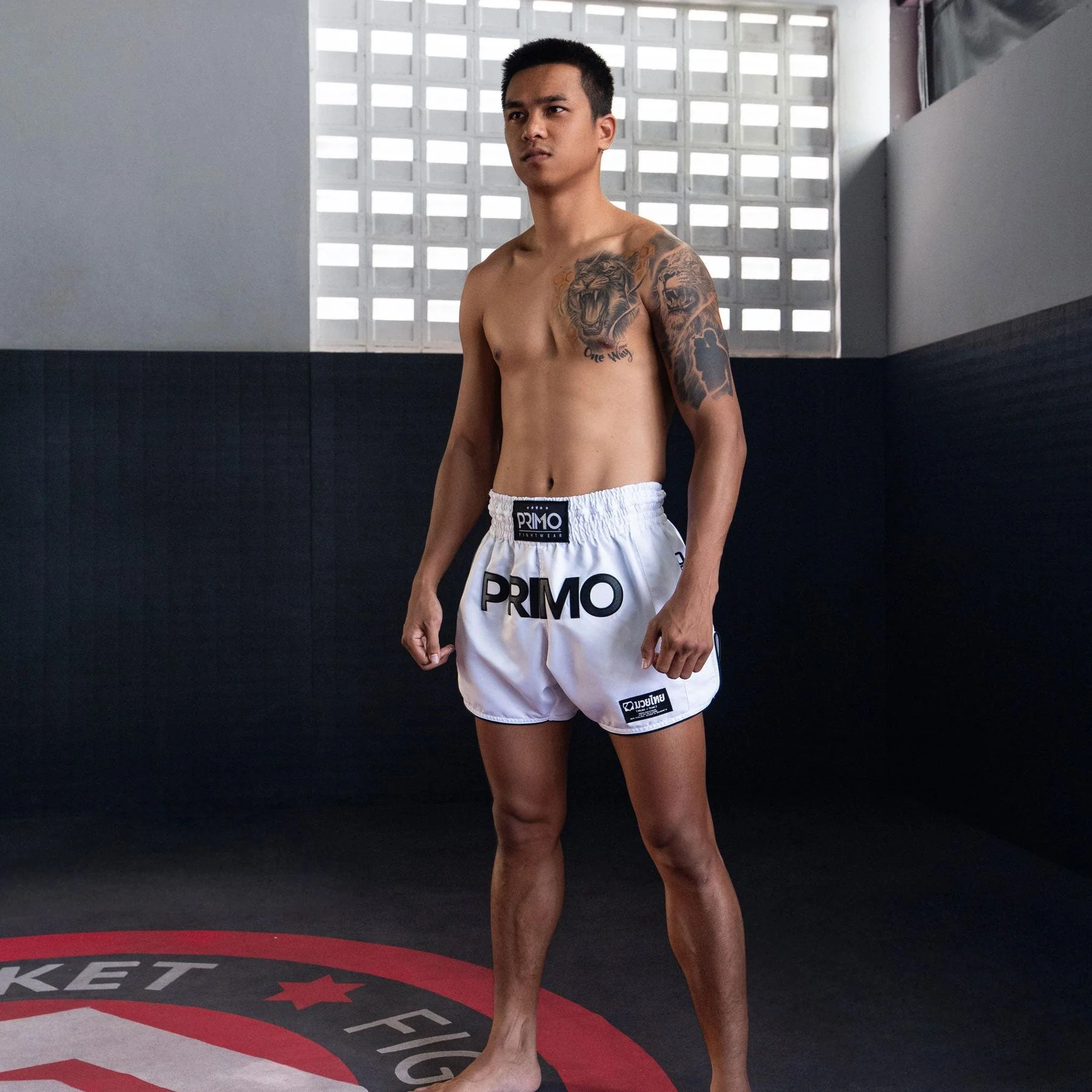 Primo Muay Thai Shorts - Mamba Series - White - Image 5