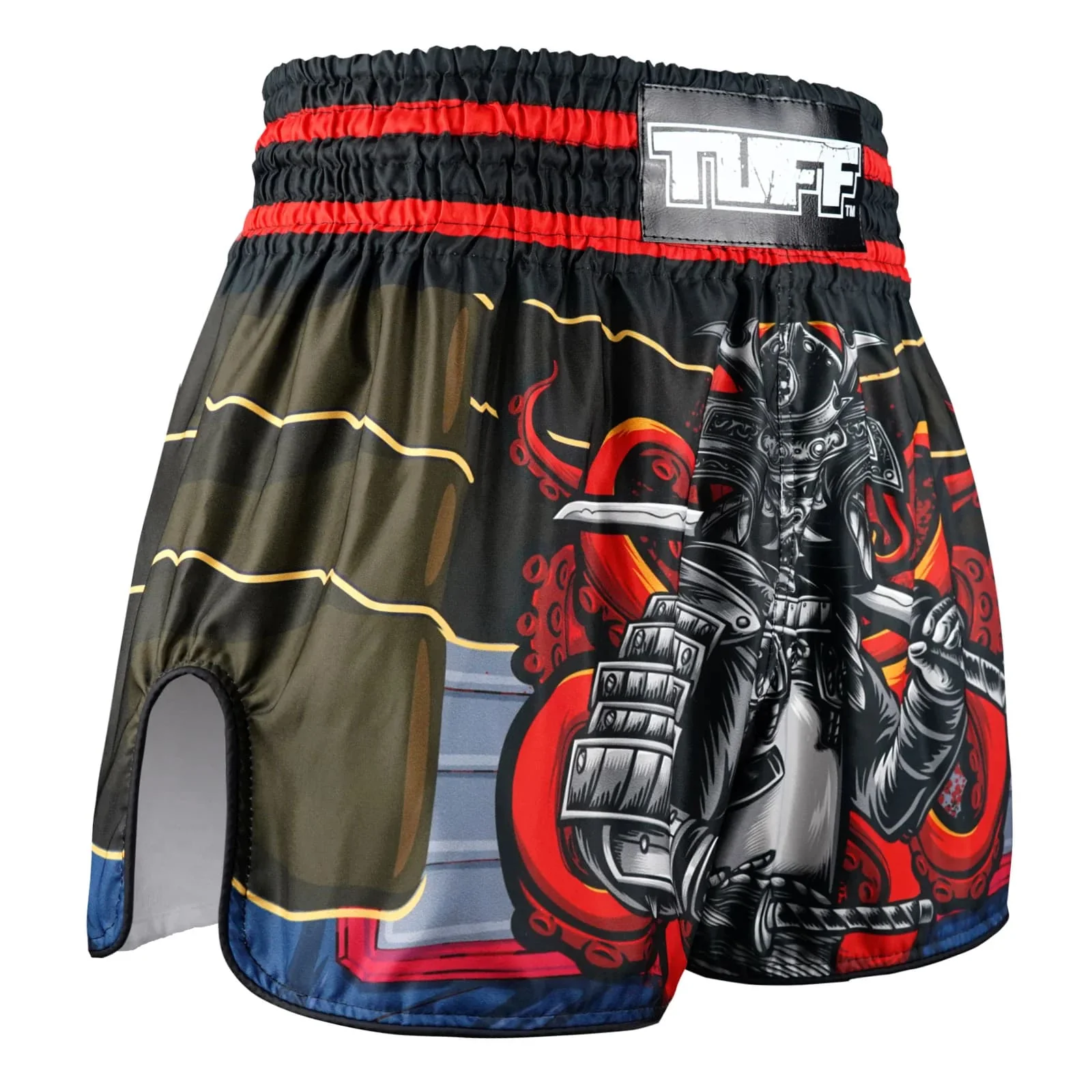 RMS101 TUFF High-Cut Retro Muaythai Shorts The Undefeated Steel Spirits - Image 4