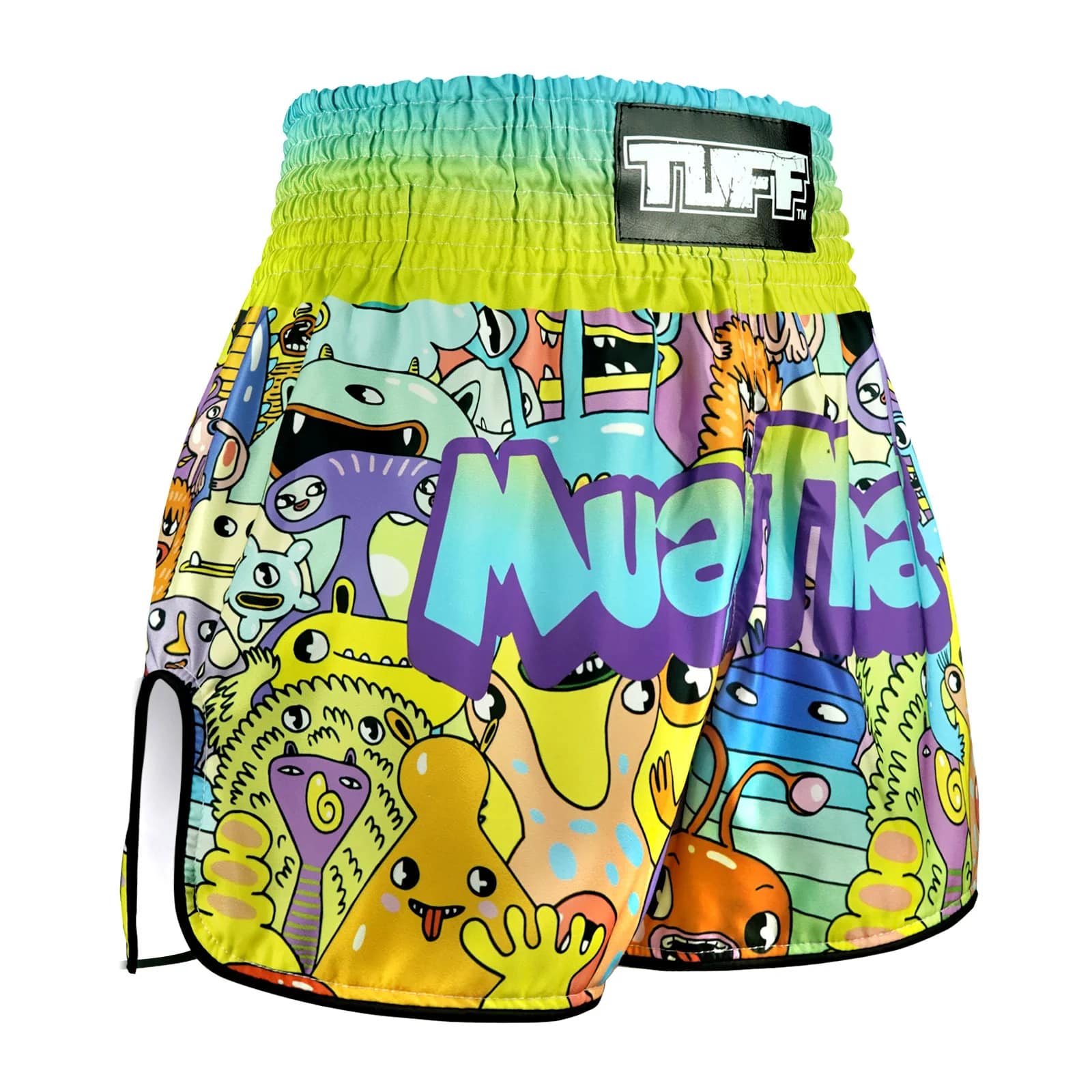 TUFF Kids Muay Thai Shorts - RMS107 - We Come In Peace - Image 4