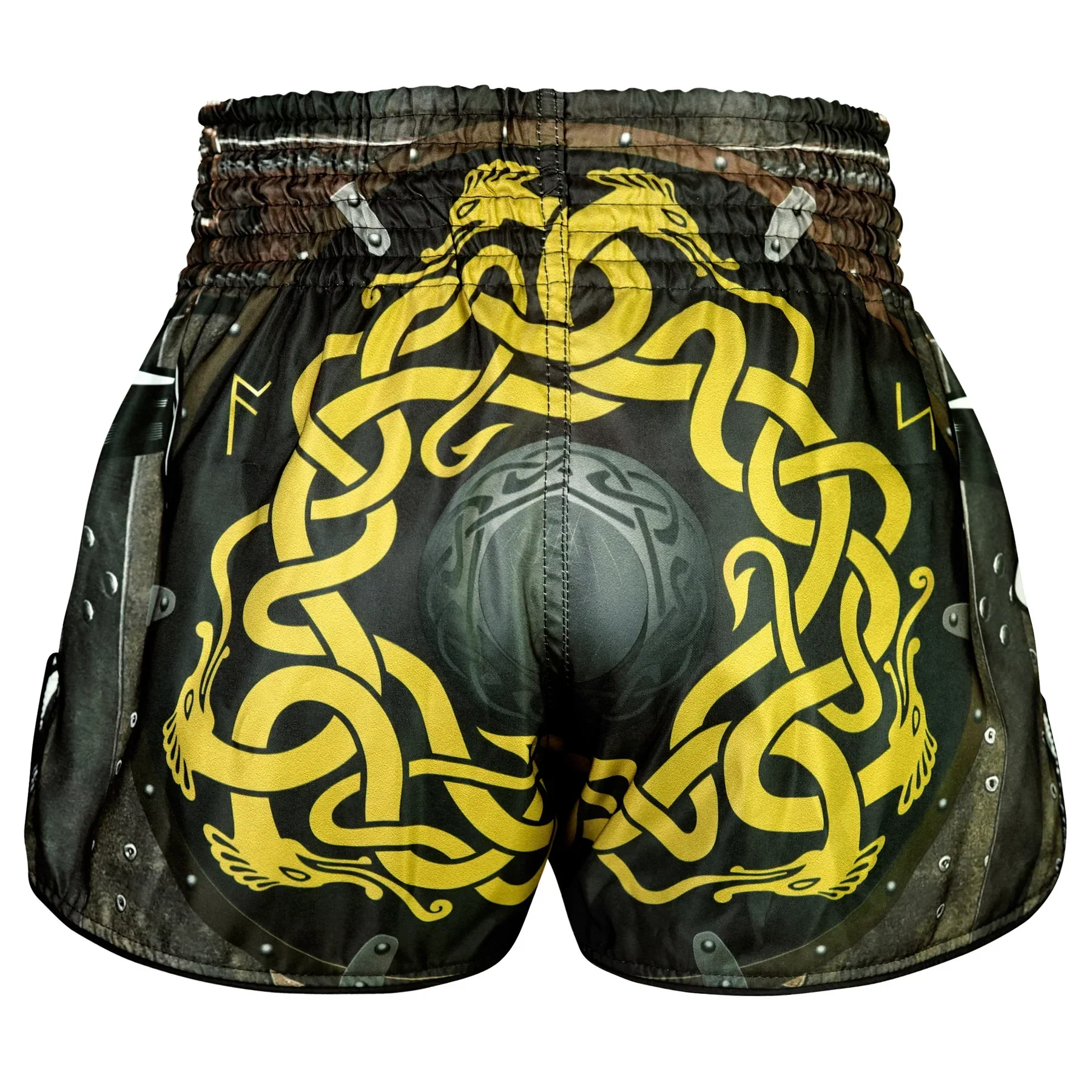 RMS120 TUFF High-Cut Retro Muaythai Shorts Berserkers Fury - Image 3