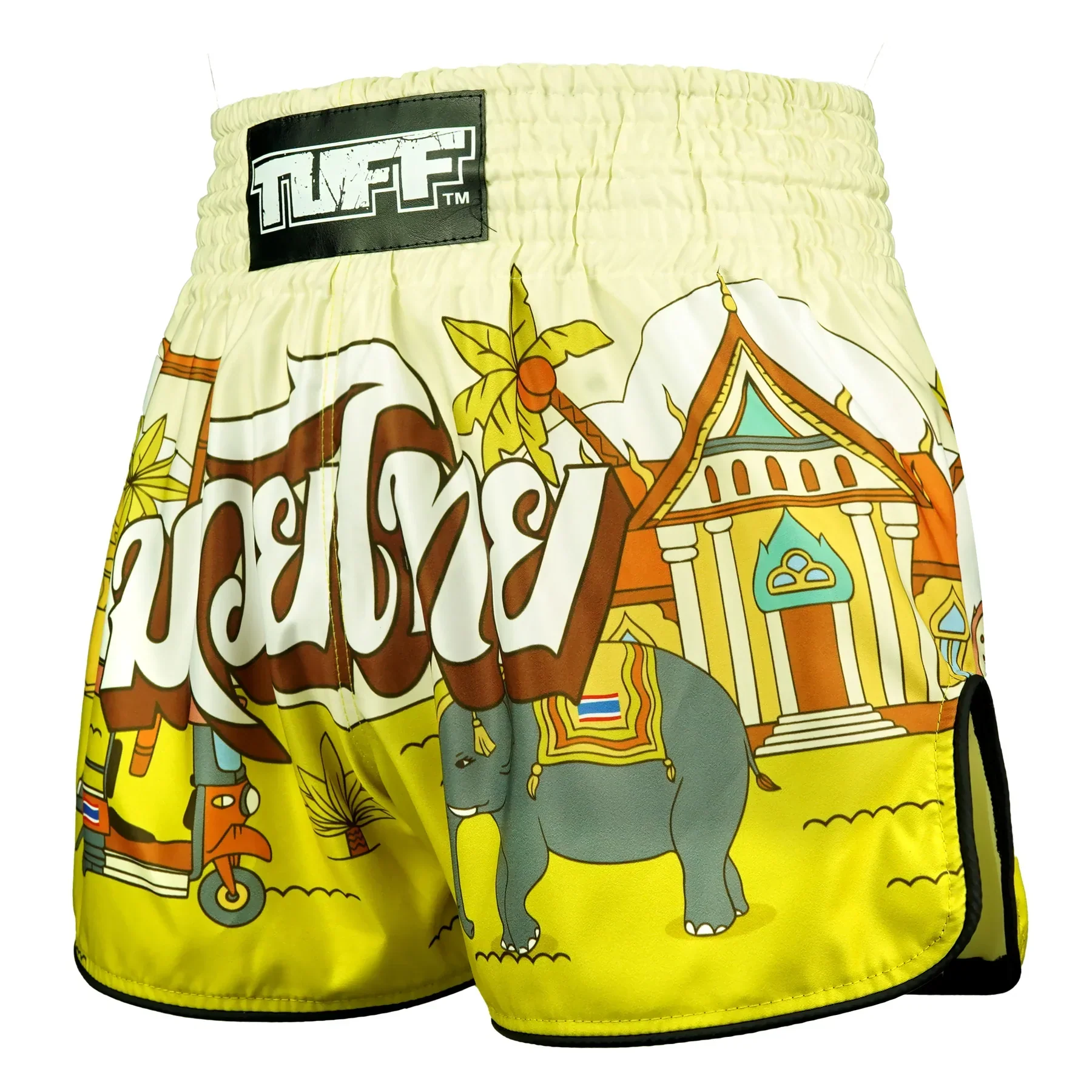RMS127 TUFF High-Cut Retro Muaythai Shorts The Sunshine Journey - Image 2