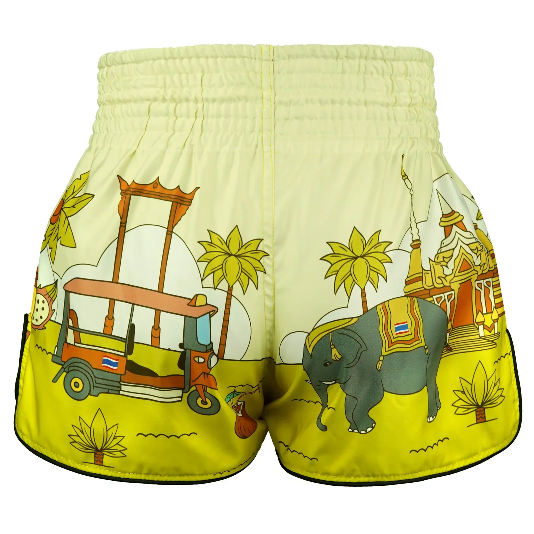 RMS127 TUFF High-Cut Retro Muaythai Shorts The Sunshine Journey - Image 3