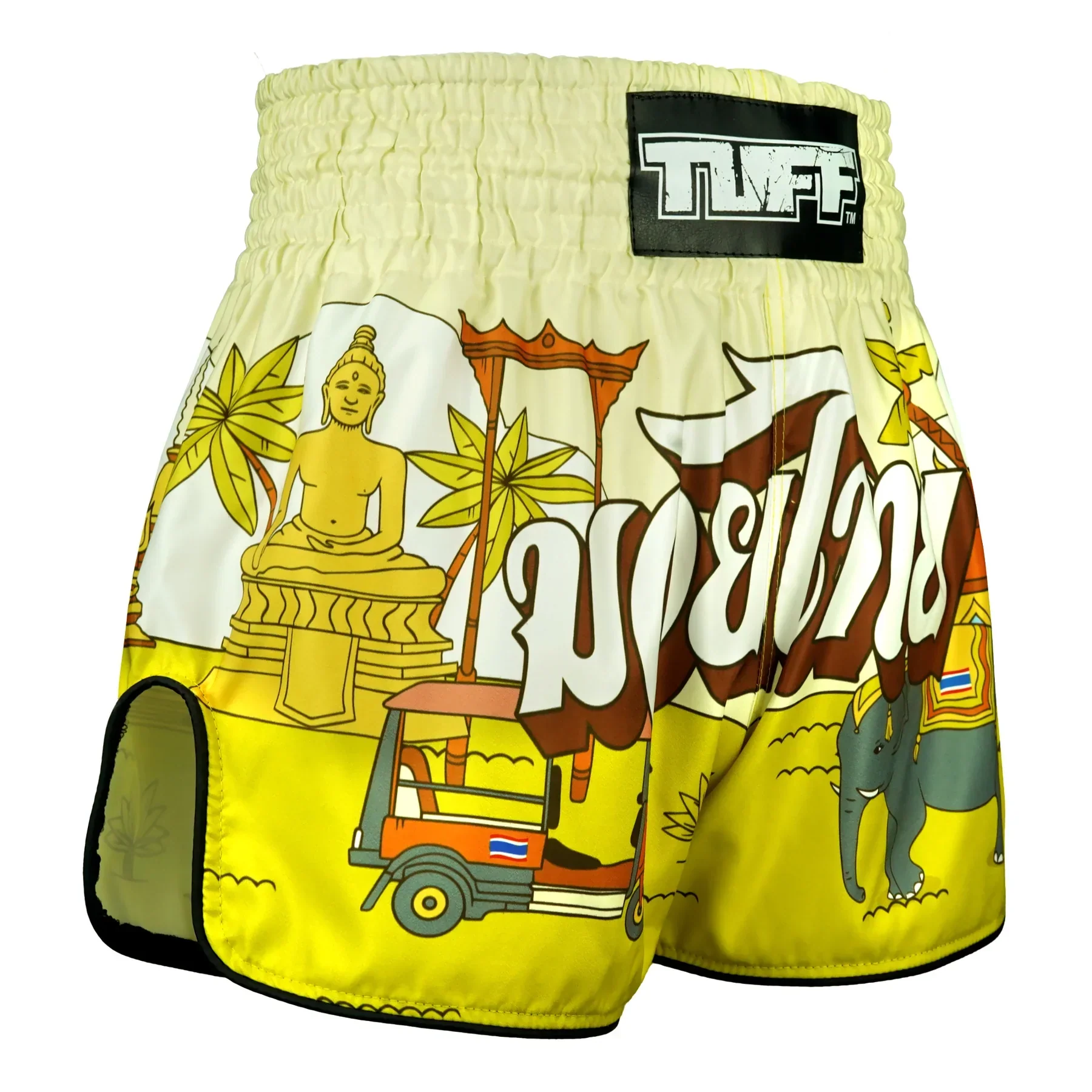 RMS127 TUFF High-Cut Retro Muaythai Shorts The Sunshine Journey - Image 4