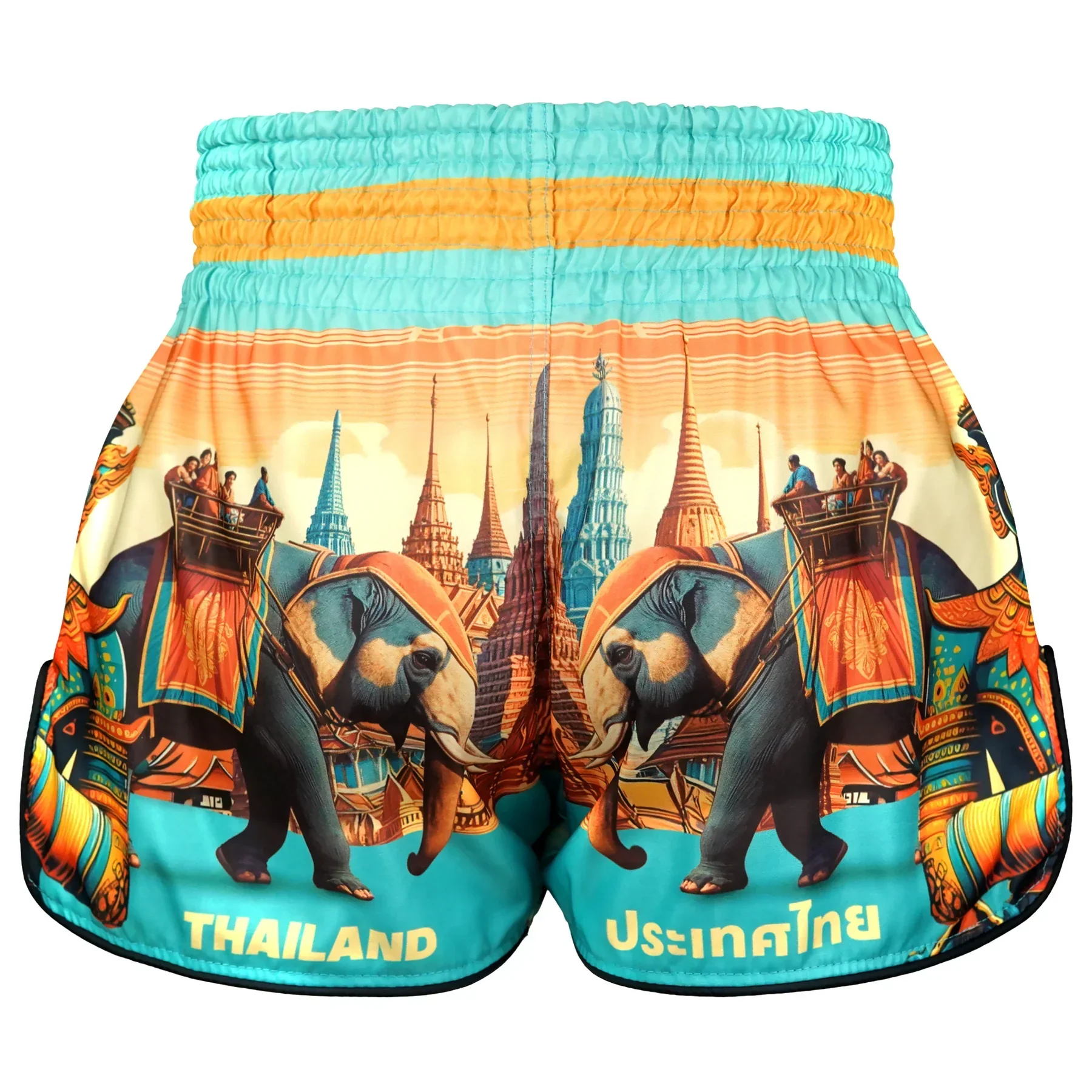 RMS128 TUFF High-Cut Retro Muaythai Shorts The Legacy of Thailand - Image 3