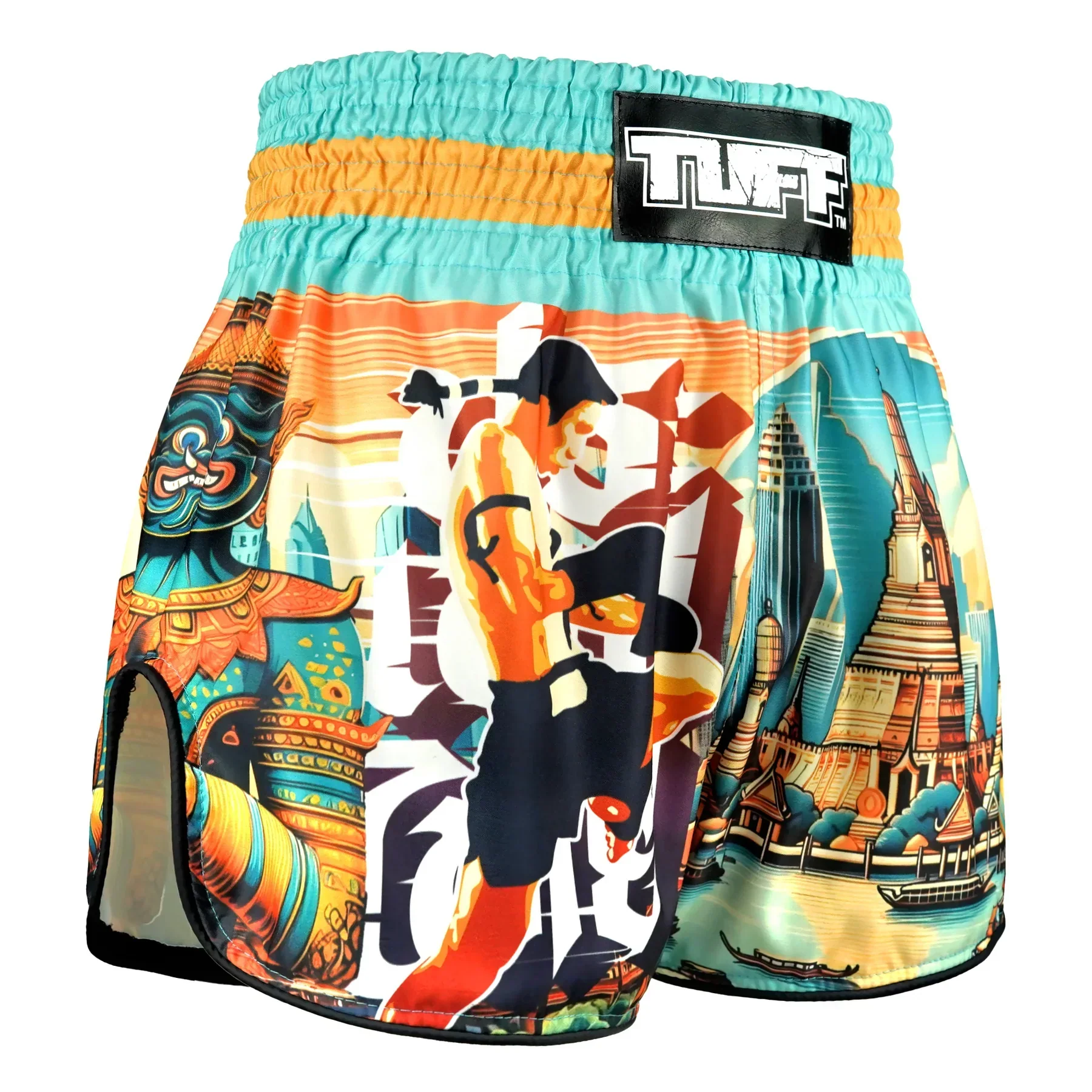 RMS128 TUFF High-Cut Retro Muaythai Shorts The Legacy of Thailand - Image 4