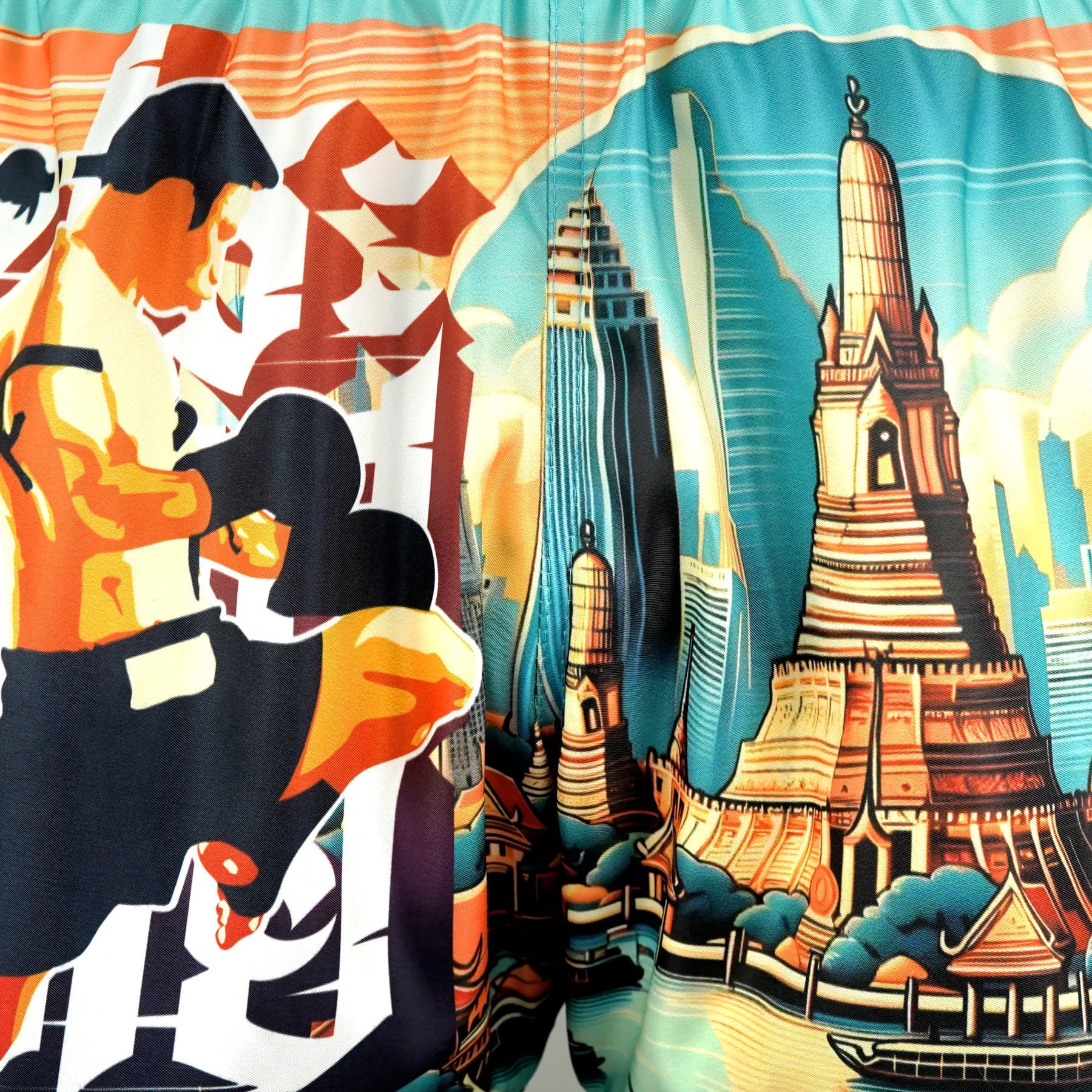 RMS128 TUFF High-Cut Retro Muaythai Shorts The Legacy of Thailand - Image 5