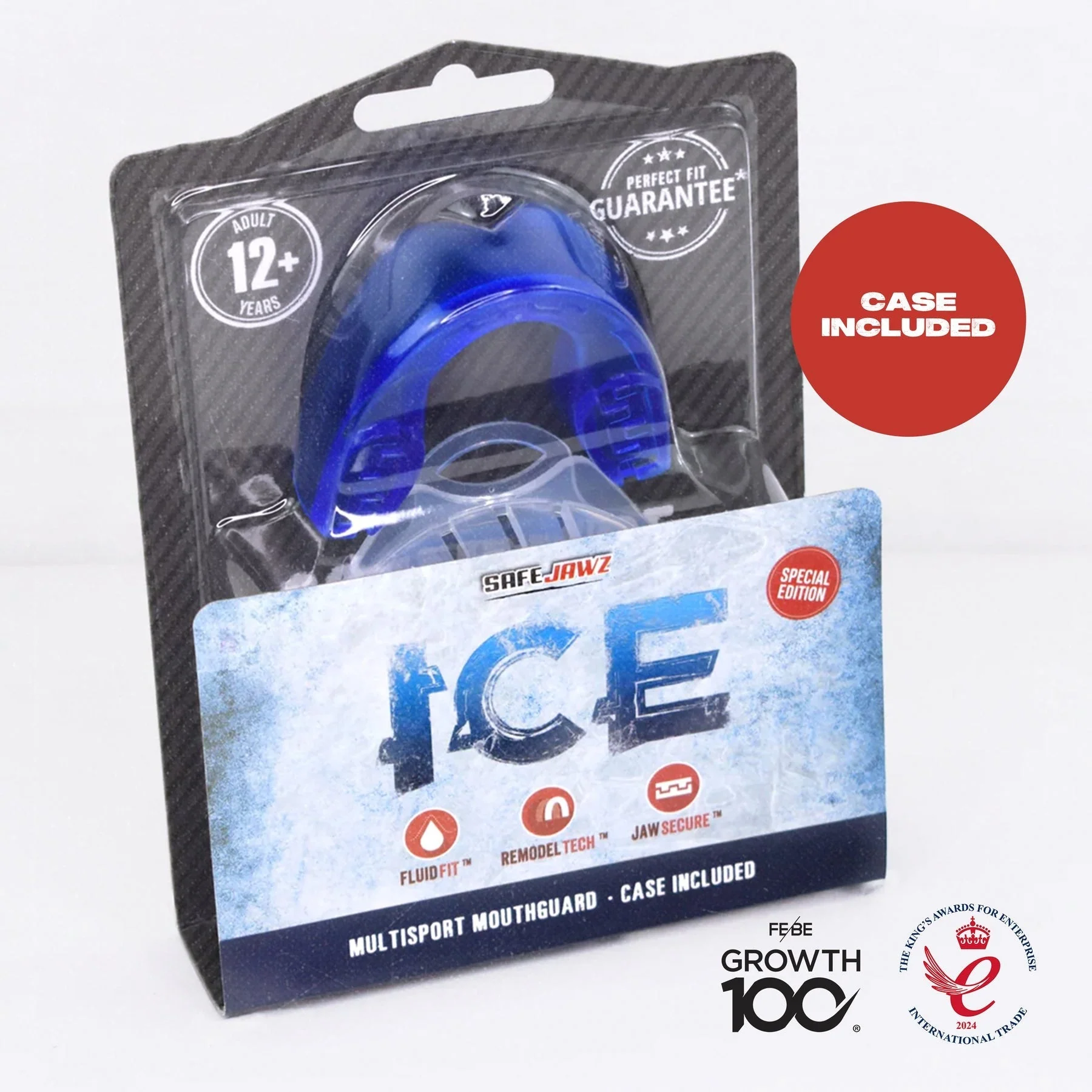 SafeJawz Extro Mouth Guard Blue Ice - Image 4