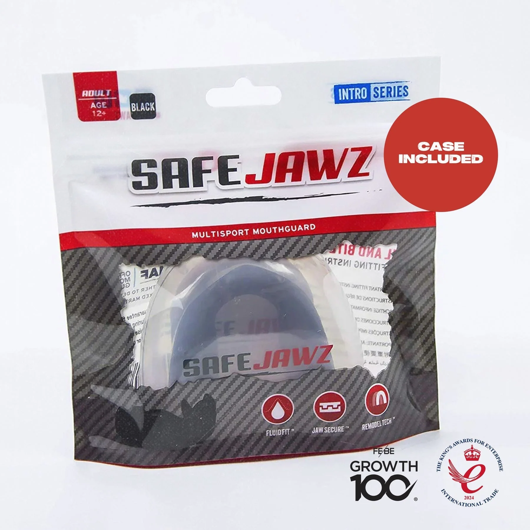 SafeJawz Intro Mouthguard Black - Image 5
