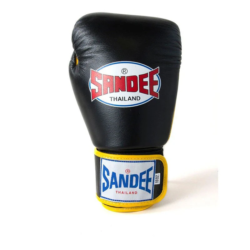 Sandee ABG1 Authentic 2 Tone Boxing Gloves Black/ Yellow - Image 4
