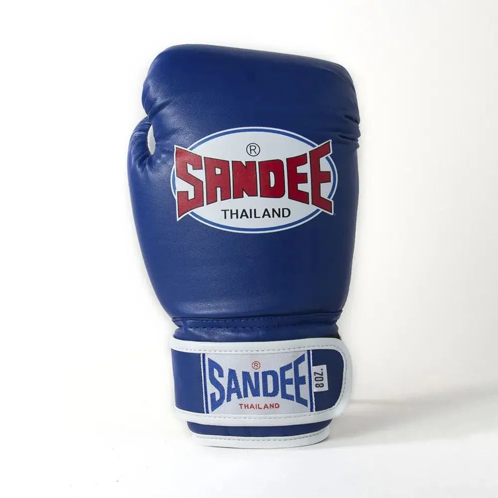 Sandee Authentic Kids Muay Thai Gloves Blue - Image 4
