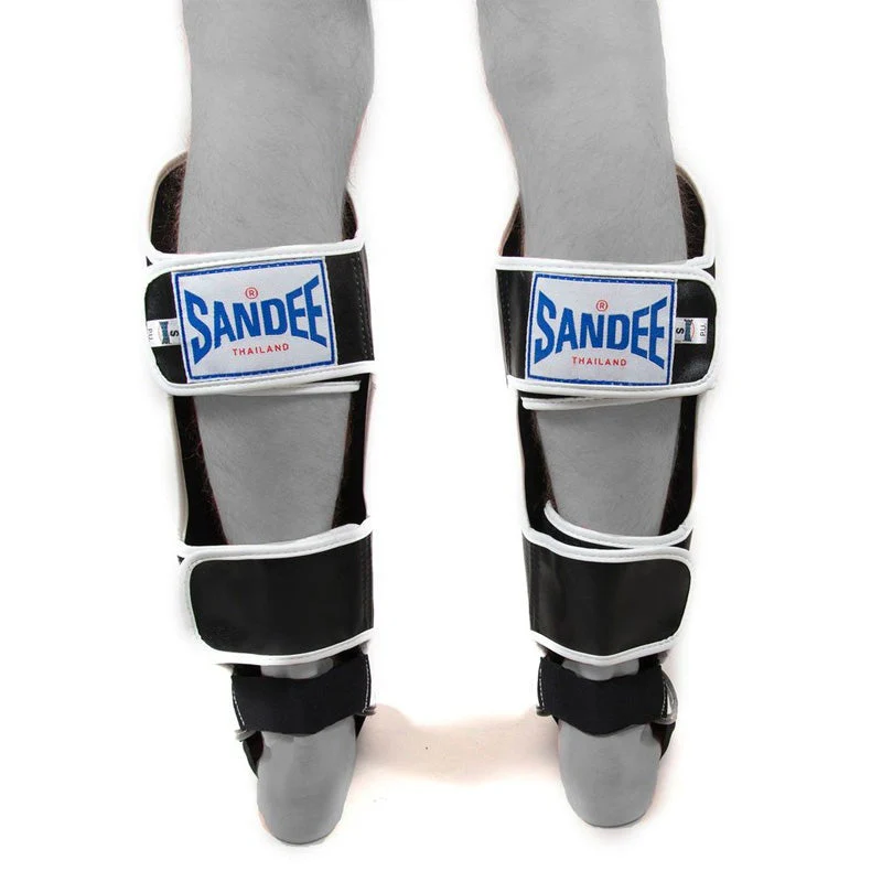 Sandee Authentic Kids Shin Guards Black/White - Image 3