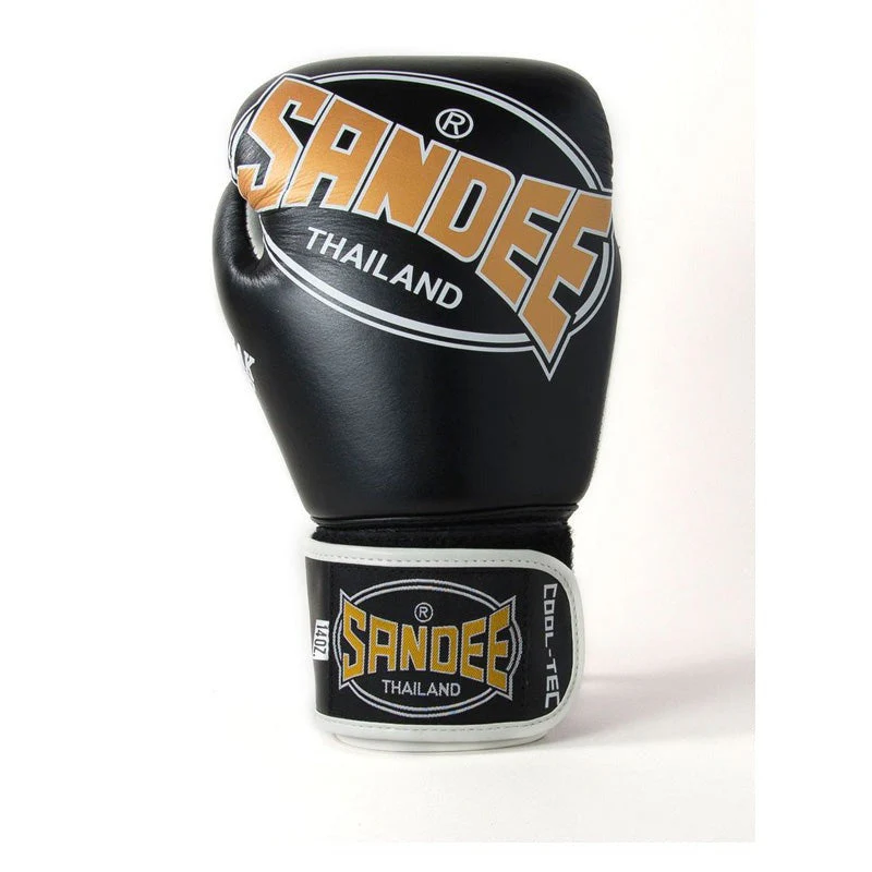 Sandee Cool-Tec 3 Tone Muay Thai Gloves Black - Image 3