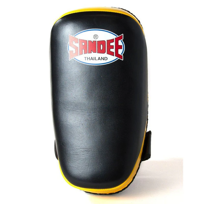 Sandee CTP1 Curved Thai Kick Pads Black/Yellow - Image 4