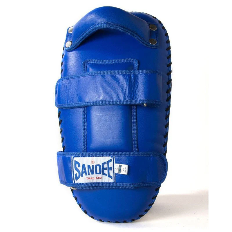Sandee CTP1 Curved Thai Kick Pads Blue/White - Image 3