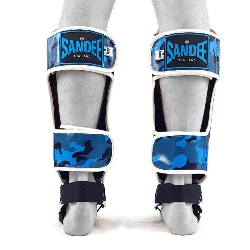 Sandee Kids Shin Guards Camo Blue - Image 4