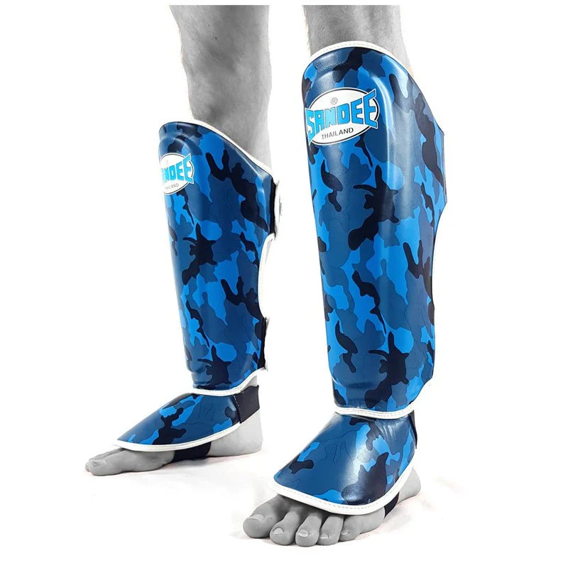 Sandee Kids Shin Guards Camo Blue - Image 5